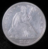 1857 O Seated Liberty Half Dollar.