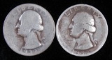 1932 D & S Washington Quarters.