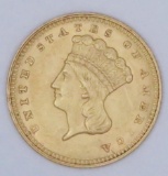 1862 Type 3 $1?Indian Princess?Gold.