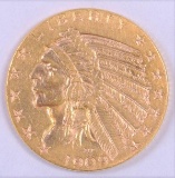 1909 D $5.00 Indian Gold.