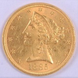 1885 S $5.00 Liberty Gold.