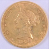 1906 $10.00 Liberty Gold.