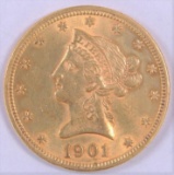 1901 $10.00 Liberty Gold.