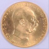 1915 Ausrtia 100 Corona Gold.