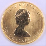 1984 Canada $50 Maple Leaf 1oz. .9999 Gold.