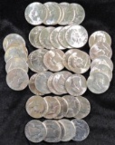 Lot of (40) BU 1961 Franklin Half Dollars.