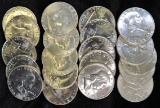 Lot of (20) BU 1962 D Franklin Half Dollars.