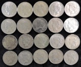 Lot of (20) 1922 & 1923 Peace Dollars Mixed Mint Marks.