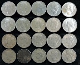 Lot of (20) 1922 & 1923 Peace Dollars Mixed Mint Marks.