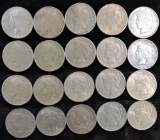 Lot of (20) 1924 & 1925 Peace Dollars Mixed Mint Marks.