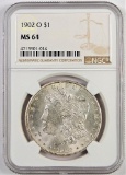 1902 O Morgan Dollar. NGC Certified MS64.