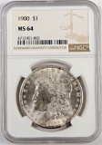 1900 Morgan Dollar. NGC Certified MS64.