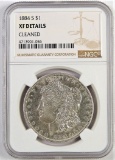 1884 S Morgan Dollar. NGC Certified XF Details Cleaned.