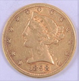 1898 S $5.00 Liberty Gold.
