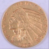 1909 D $5.00 Indian Gold.