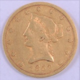 1852 $10.00 Liberty Gold.