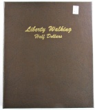 Complete Walking Liberty Half Dollar Collection in Dansco Album 7160. 65 Coins.