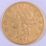 1882 S $20.00 Liberty Gold.