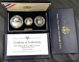 1995 3 Coin Silver & Gold Proof WWII 50th Anniversary Commemorative Set.?