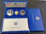1986 3 Coin Silver & Gold Proof Statue Of Libertyc Commemorative Set.?