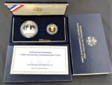 1996 U.S. Smithsonian Institution 2 Coin Gold & Silver Commemorative Set.