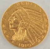 1910 $5.00 Indian Gold.