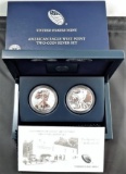 2013 American Eagle West Point Two Coin Silver Set.