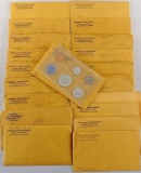 Lot of (20) 1964 Proof Sets. Most in original envelopes (2) still sealed.