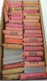 Over 50 Rolls of 1930's-1950's Mixed Date Lincoln Wheat Cents.