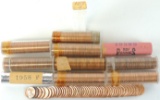 (11) BU Rolls of Lincoln Wheat Cents includes (4) 1958 P & (7) 1958 D.