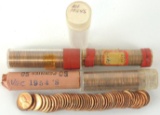 (5) BU Rolls of Lincoln Wheat Cents includes ?(2) 1954 D & (3) 1954 S.