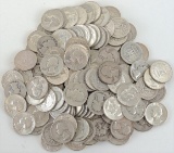 Lot of (119) Mixed Date Washington Quarters 90% Silver.
