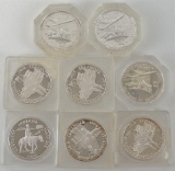 Lot of (8) Silver Illinois Sesquicentennial?Coins.