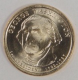 Error: 2007 George Washington Presidential Dollar Missing Edge Lettering.