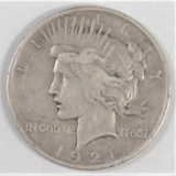 1921 Peace Dollar.