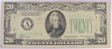 Star Note: 1934 $20 Federal Reserve Note Serial # A00186693*.