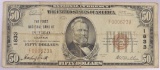 1929 $50 National Currency Note Pueblo Colorado?CH#1833.