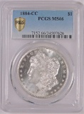 1884 CC Morgan Dollar. PCGS Certified MS66.