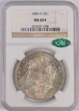 1883 O Morgan Dollar. NGC Certified MS65+ CAC.