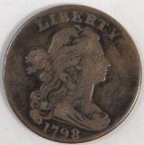 1798 Draped Bust Large Cent.