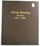 Standing Liberty Quarter Collection in Dansco Album 7132. 22 Coins.