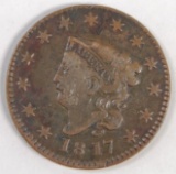 1817 Coronet Head Large Cent.