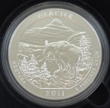 2011 Glacier America The Beautiful 5 oz. .999 Silver in box with COA.