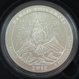 2012 Hawaii Valcanoes America The Beautiful 5 oz. .999 Silver in box with COA.