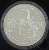 2014 Everglades America The Beautiful 5 oz. .999 Silver in box with COA.