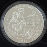 2017 Ellis Island America The Beautiful 5 oz. .999 Silver in box with COA.