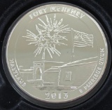 2013 Fort McHenry America The Beautiful 5 oz. .999 Silver.