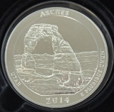 2014 Arches America The Beautiful 5 oz. .999 Silver.