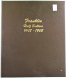 Franklin Half Dollar Collection in Dansco Album 7165. 1948-1963 D. Complete Set! 35 Coins.