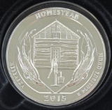 2015 Homestead America The Beautiful 5 oz. .999 Silver.